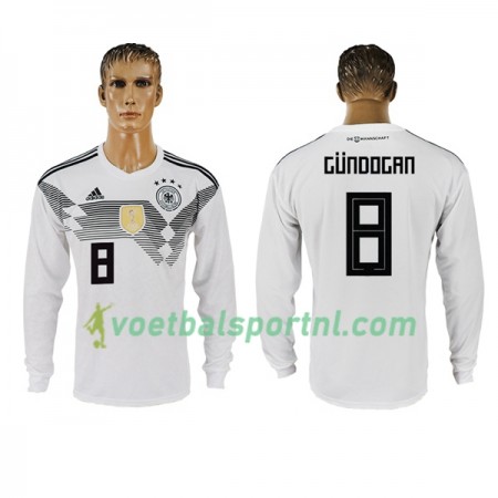 Duitsland Gundogan 8 Thuis Shirt WK voetbal 2018 L/S